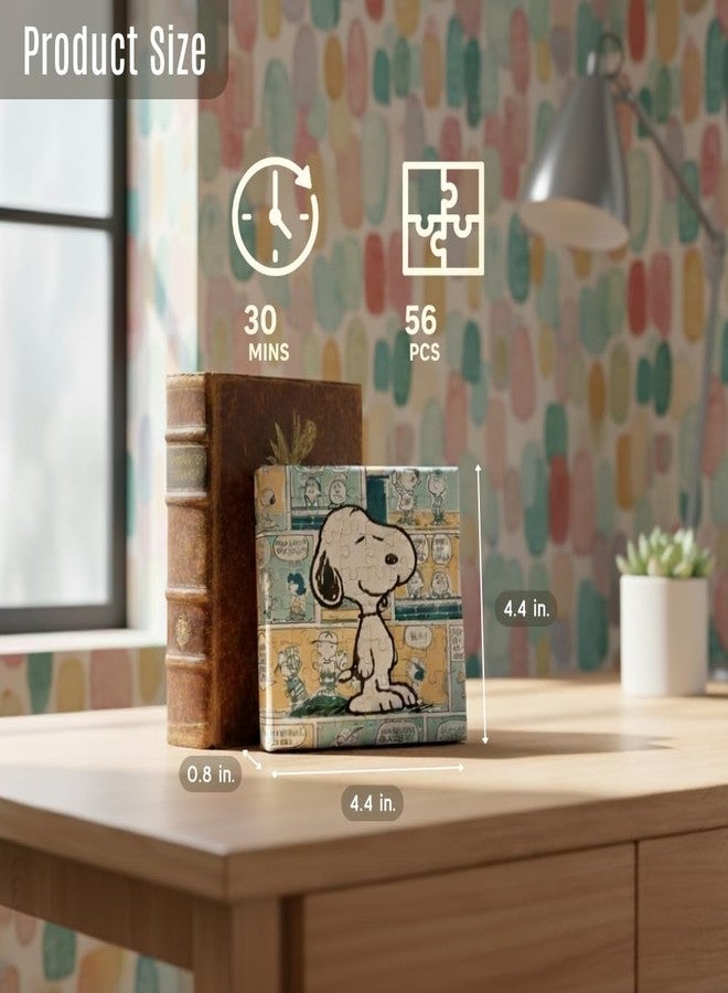 Hands Craft Peanuts Snoopy Jigsaw Puzzle - Mini Collectible Puzzle for Beginners & Adults Featuring Classic Peanuts Comic Strip Artwork in a Fun Canvas Design - Cute, Giftable Merch - 56 Pieces - Image 5